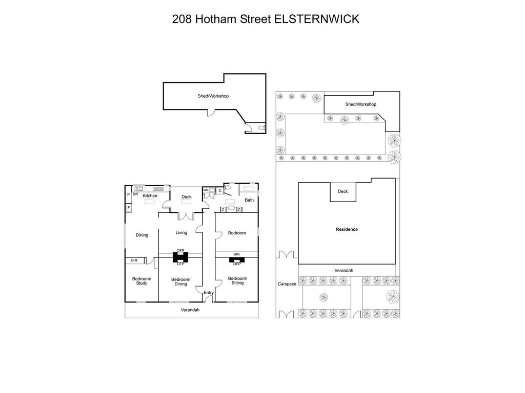 208 Hotham Street, Elsternwick VIC 3185 floorplan
