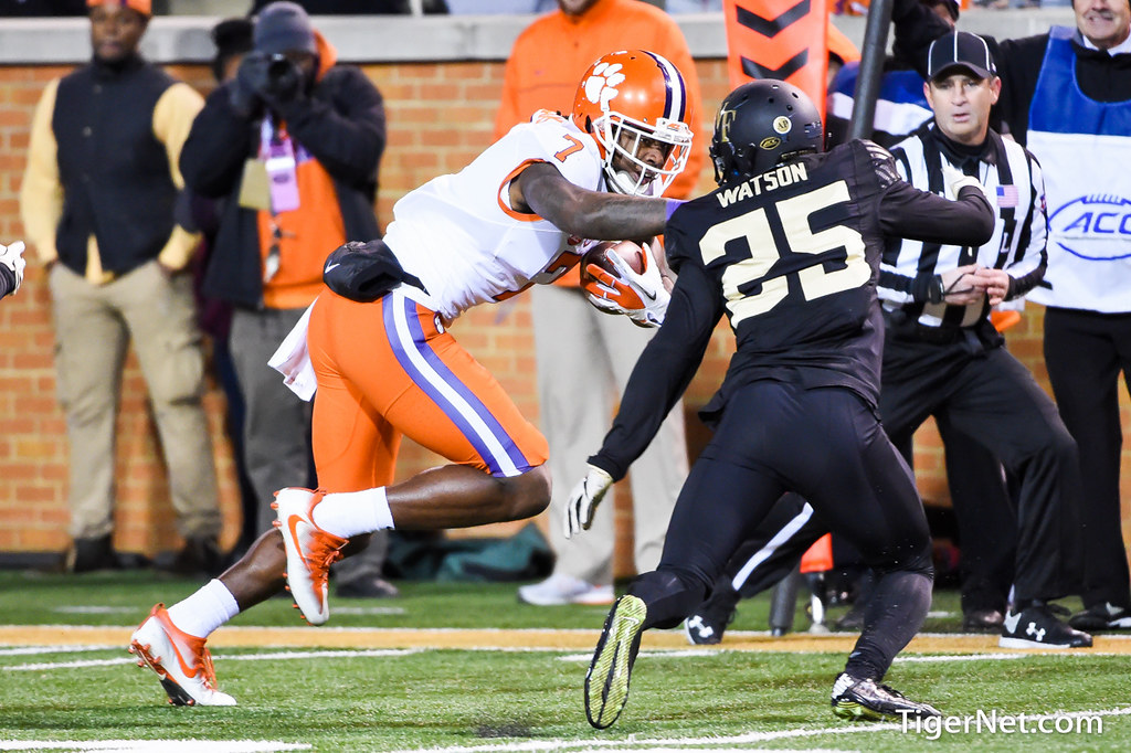 Clemson Football Photo of Mike Williams and Wake Forest