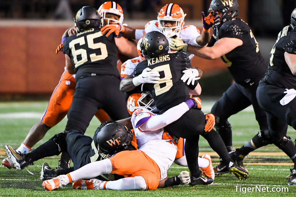 Clemson Football Photo of Wake Forest and Kendall Joseph and Richard Yeargin