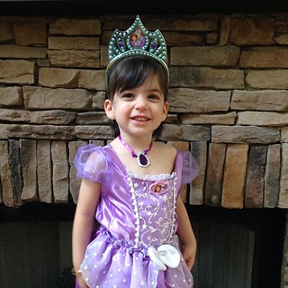 Sophia's first princess party!  Of course she went as Sofia the First.