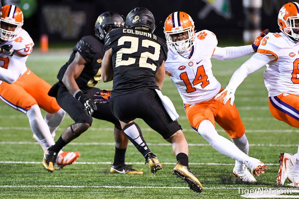 Clemson Football Photo of Wake Forest and Denzel Johnson