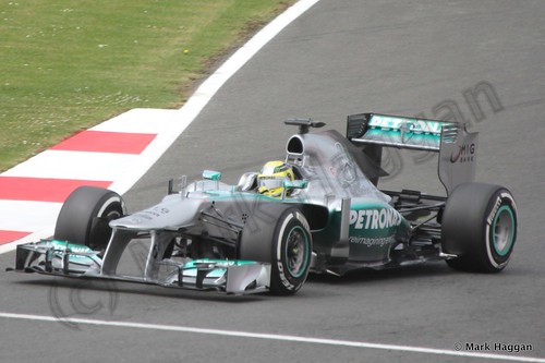 Lewis Hamilton in Qualifying for the 2013 British Grand Prix