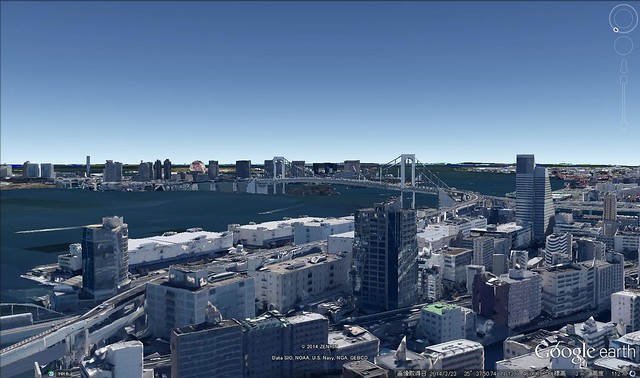 Google Earthで眺望のイメージ...