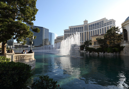 Bellagio Fountains by 50 Prime, on Flickr