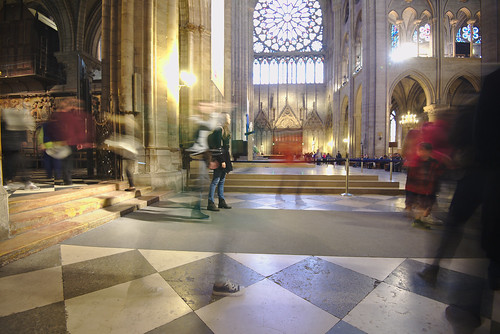 Notre Dame Visitors Long Exposure