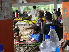 People at the market.