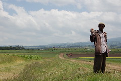 Field worker in Ethiopia