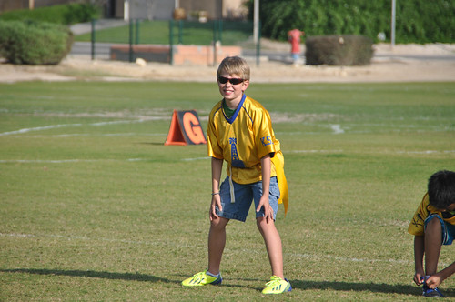 Kai during flag football practice • <a style="font-size:0.8em;" href="http://www.flickr.com/photos/96277117@N00/11272465736/" target="_blank">View on Flickr</a>