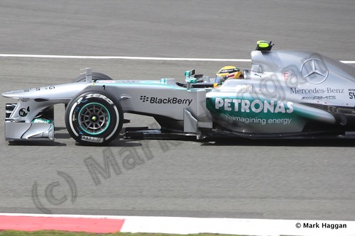 Lewis Hamilton in qualifying for the 2013 British Grand Prix
