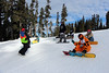 snowboard park session