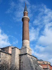 Earliest minaret, Hagia Sophia