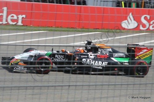 Nico Hulkenberg in qualifying for the 2014 German Grand Prix