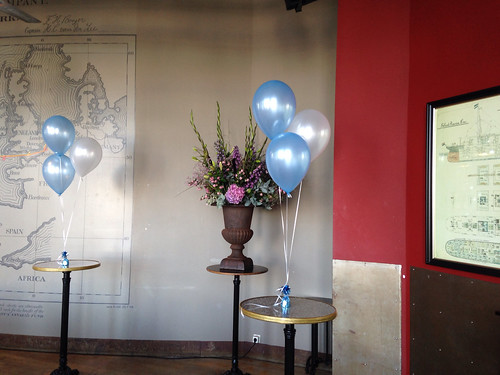 Table Decoration 3 balloons Baby Shower Balszaal Hotel New York Rotterdam