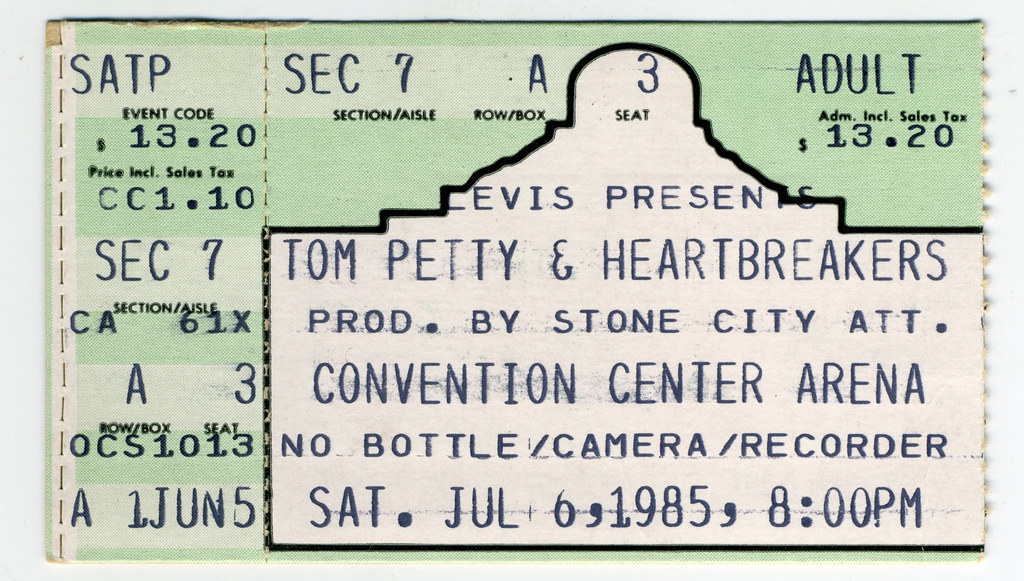 Erwin Center Seating Chart Tom Petty
