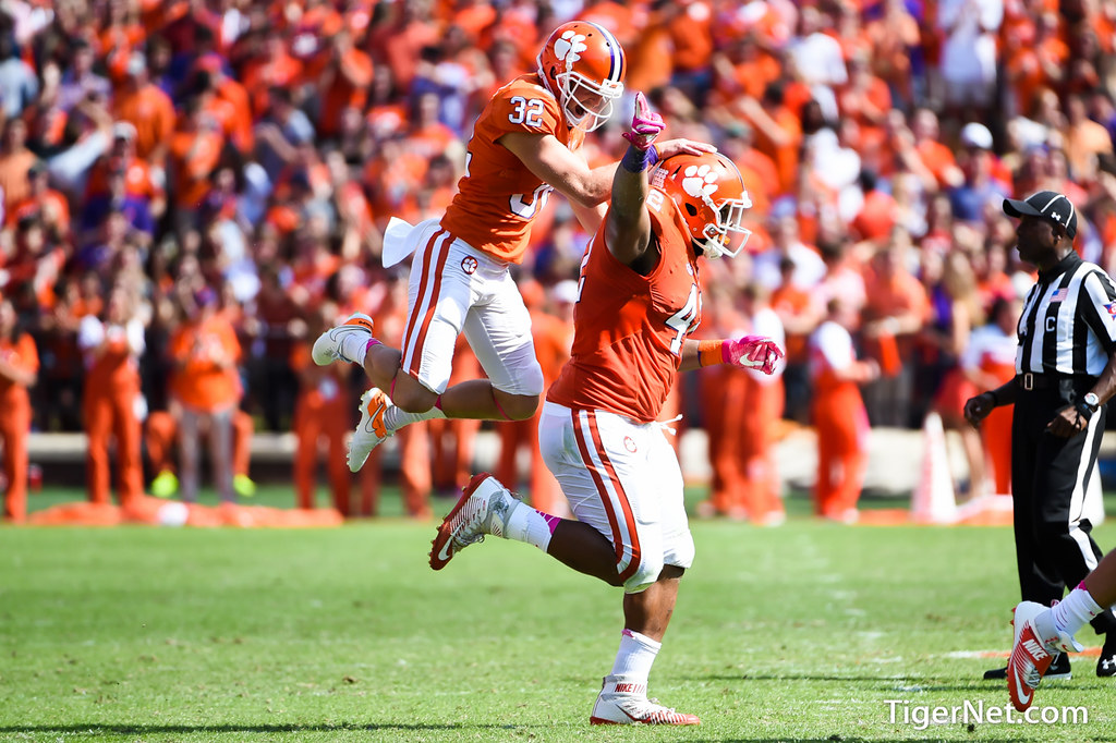 Clemson  Photo of Andy Teasdall and Christian Wilkins