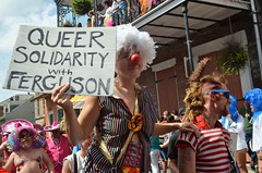 "Queer Solidarity with Ferguson" at Southern Decadence 2014, Labor Day Weekend, French Quarter, New Orleans, Louisiana