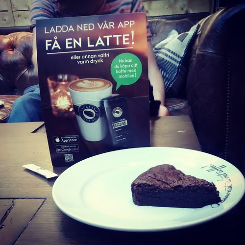 Mudcake & hot chocolate in Helsingor, #sweden ♥