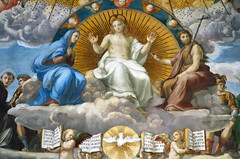 Raphael, Christ with Mary and John (and Holy Spirirt), Disputa
