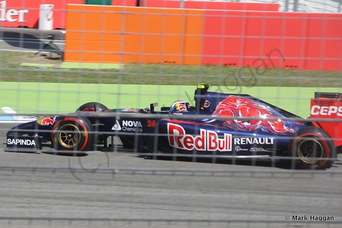 Daniil Kvyat in qualifying for the 2014 German Grand Prix