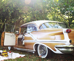 1956 Oldsmobile Photo Shoot • <a style="font-size:0.8em;" href="http://www.flickr.com/photos/85572005@N00/14665442200/" target="_blank">View on Flickr</a>