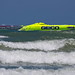 Battle of the Titans<br /><span style="font-size:0.8em;">"Spirit of Qatar" attempting to overtake "Miss Geico" at the super boat races in Cocoa Beach, FL 5/18/14</span>