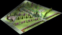 Public Square. Isometric view by night