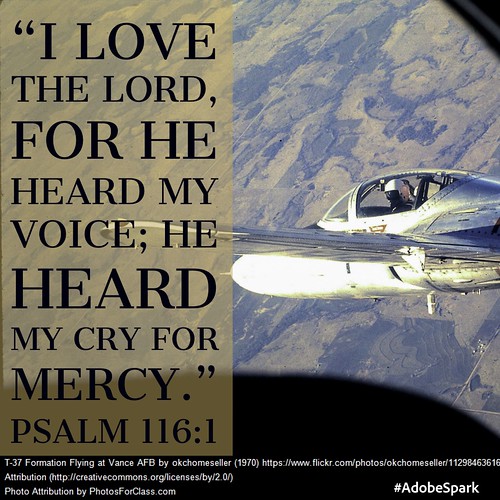 Bible Verse InfoPic: Psalm 116:1 by Wesley Fryer, on Flickr