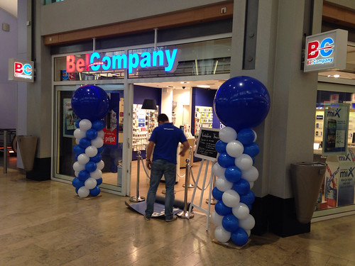 Ballonpilaar Breed Rond Bel Company Alexandrium Shopping Center Rotterdam