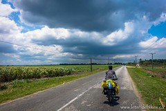Riding towards a storm; near Niquero, Cuba.