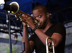 Trombone Shorty at the Newport Jazz Festival 2014, August 1-3, Newport, Rhode Island