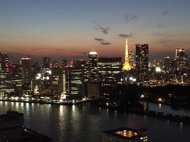 東京タワーが綺麗に見えました。