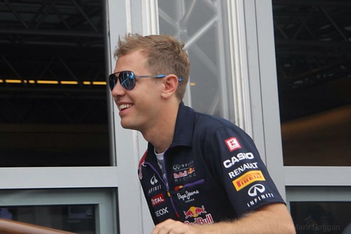 Sebastian Vettel before the 2014 German Grand Prix