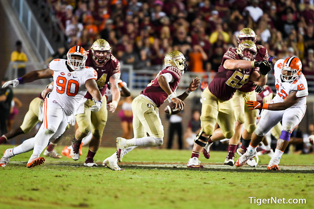 Clemson Football Photo of Dexter Lawrence and Florida State