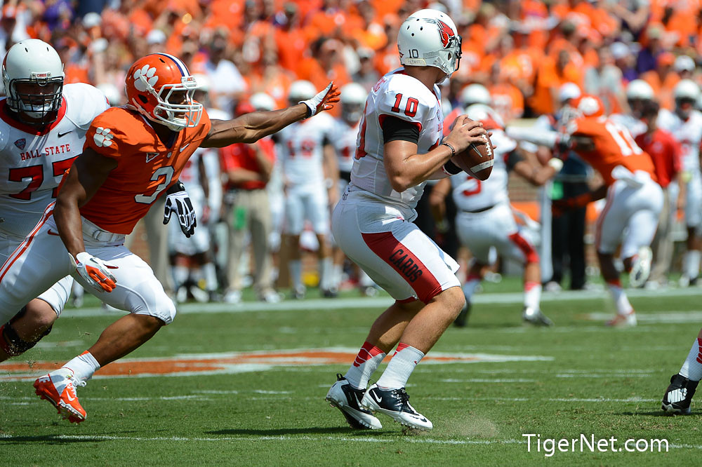 Clemson Football Photo of ballstate and Vic Beasley