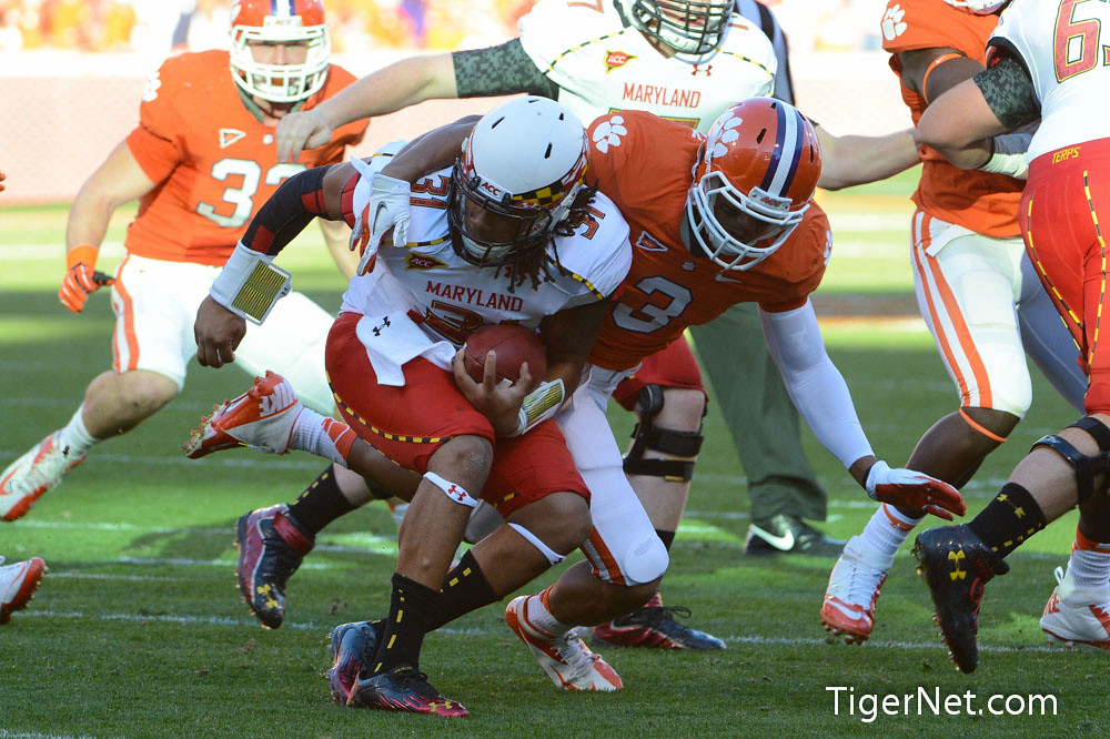 Clemson Football Photo of Maryland and Vic Beasley