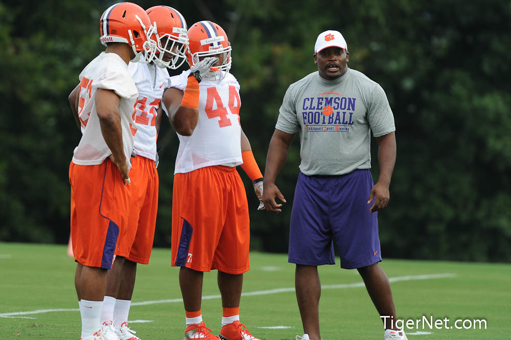 Clemson Football Photo of Keith Adams and practice
