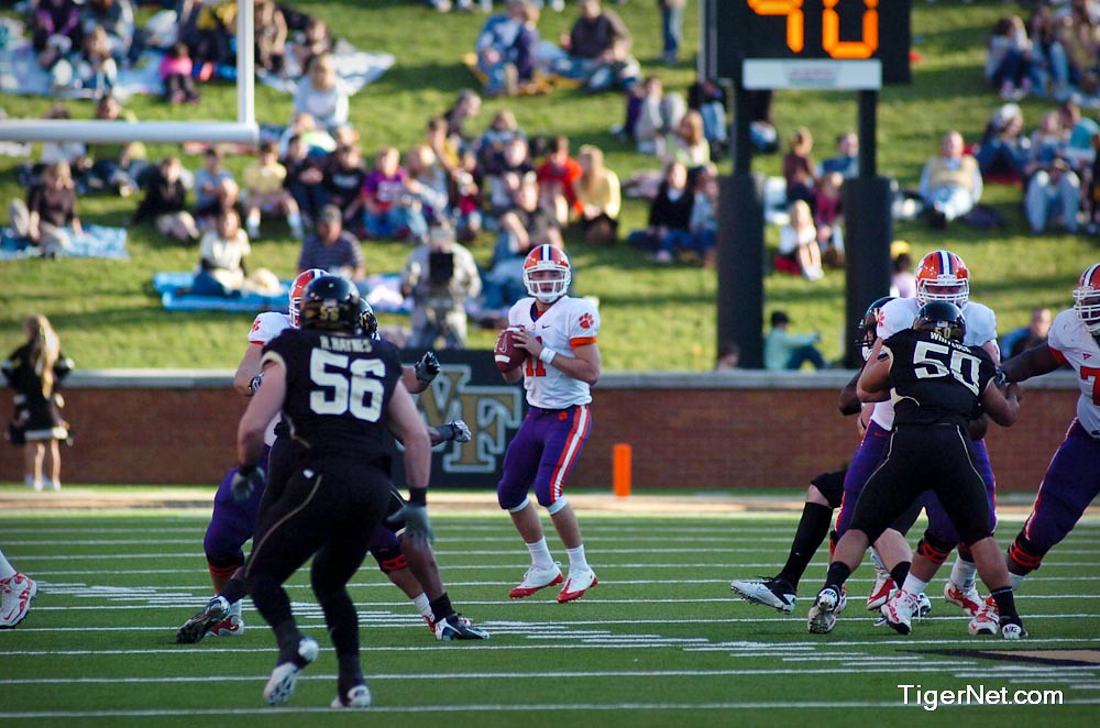 Clemson Football Photo of Kyle Parker and Wake Forest