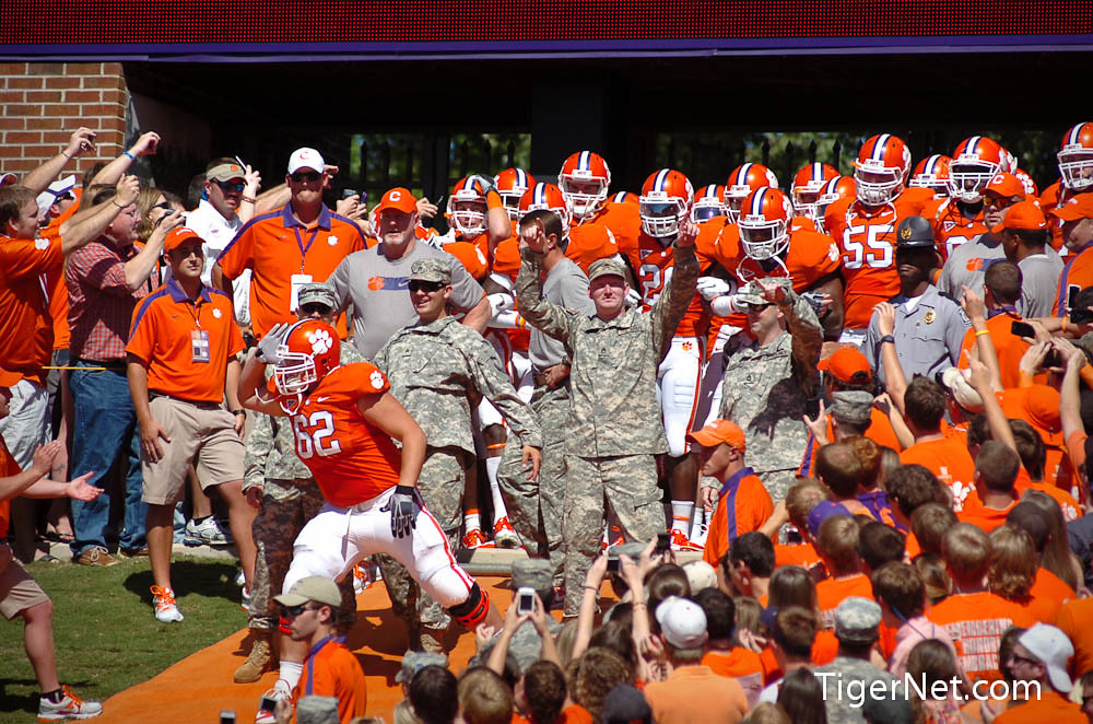 Clemson Football Photo of Mason Cloy and wofford