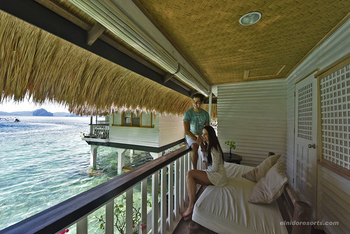 Miniloc Island - Water Cottage Veranda (Photocourtesy of El Nido Resorts)