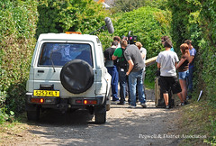 Filming in Pegwell Village