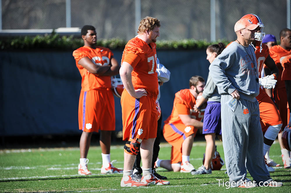 Clemson Football Photo of Bowl Game and Phillip Price and practice