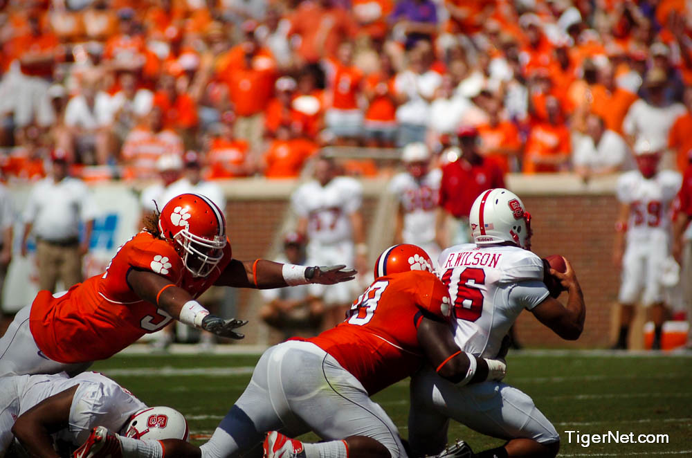Clemson Football Photo of Jarvis Jenkins and NC State