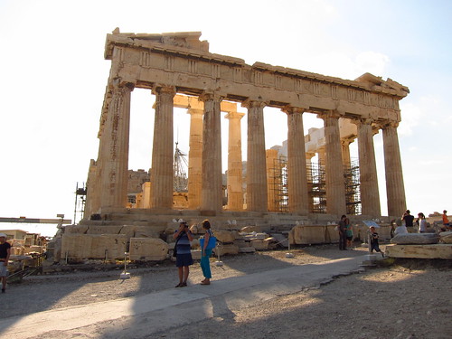 le Parthénon, au sommet de l'Acropole