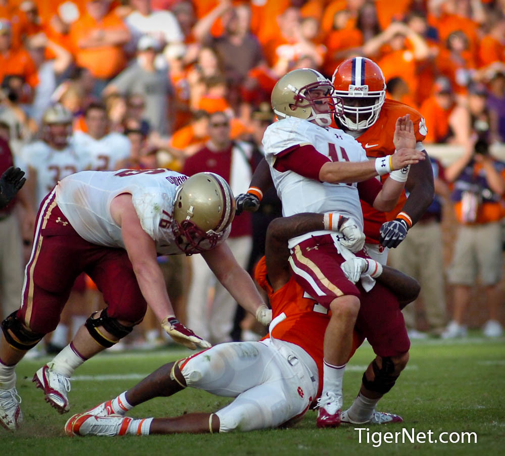 Clemson Football Photo of Andre Branch and Boston College