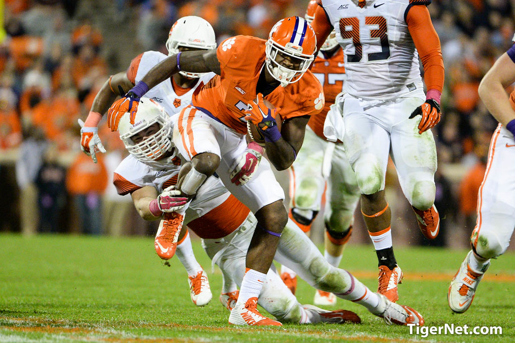 Clemson Football Photo of Mike Williams and Syracuse