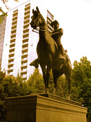 Theodore Roosevelt statue in Portland Park Blocks • <a style="font-size:0.8em;" href="http://www.flickr.com/photos/34843984@N07/14924725704/" target="_blank">View on Flickr</a>
