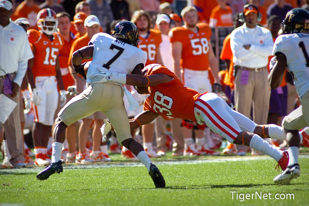 Clemson Football Photo of Garry Peters and Wake Forest