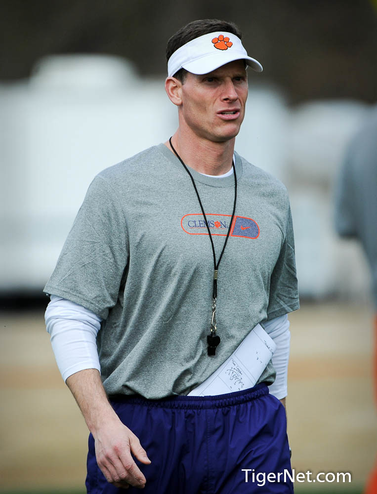 Clemson Football Photo of Brent Venables and practice