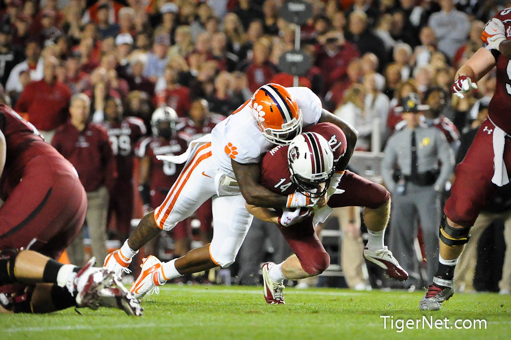 Clemson Football Photo of Andre Branch and South Carolina