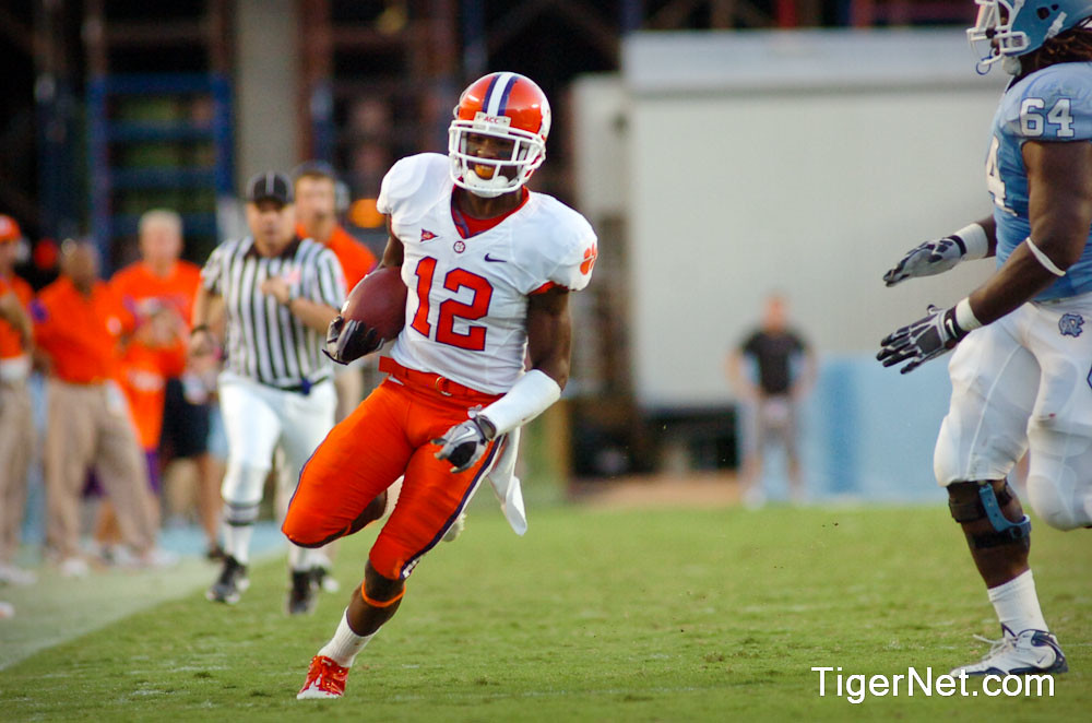 Clemson Football Photo of Marcus Gilchrist and North Carolina
